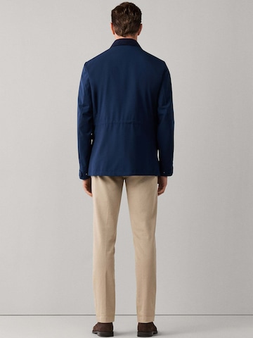 Hackett London Between-Seasons Coat in Blue