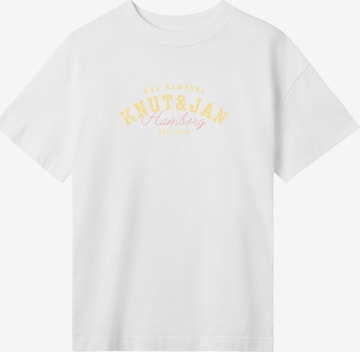 T-shirt 'Knut & Jan Hamburg Sommer' F4NT4STIC en blanc : devant