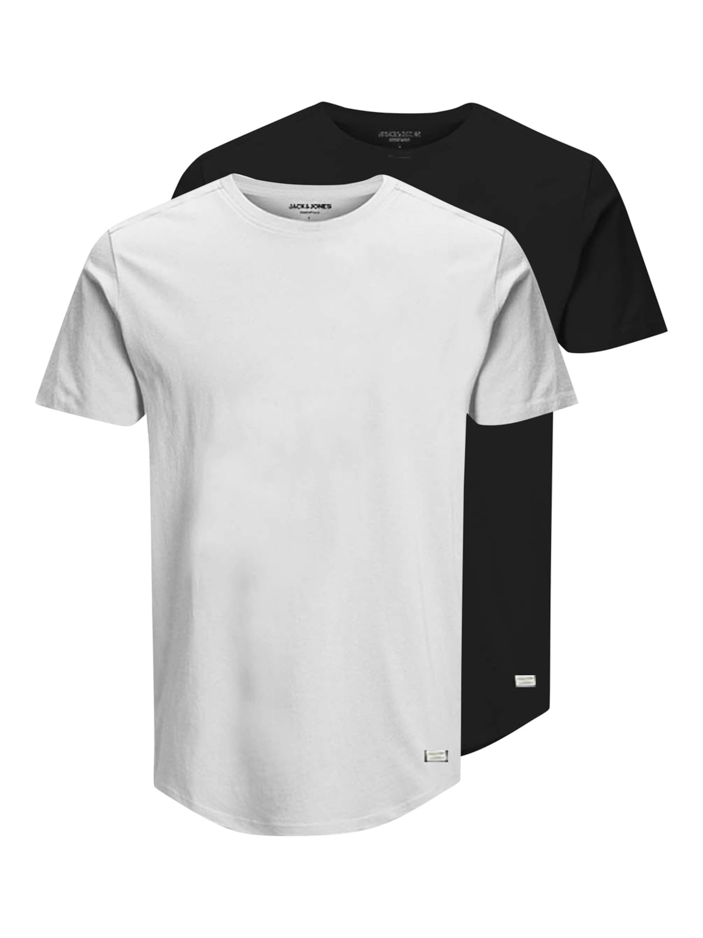 JACK & JONES T-shirt 'Noa' i XS i svart / vit, Produktvy
