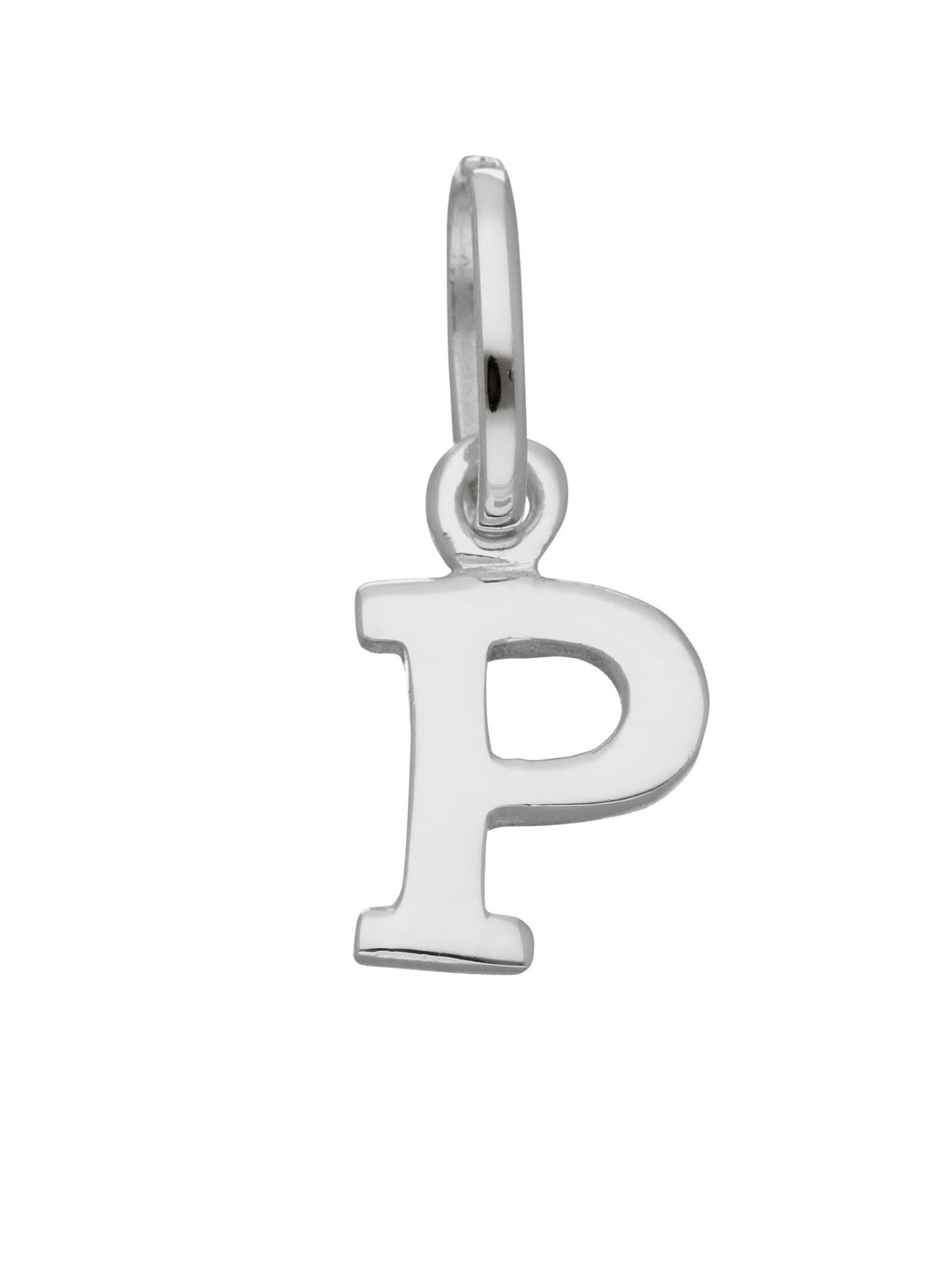 Adelia´s Anhänger 'P' in Silber: Vorderseite