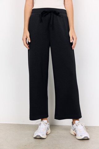 Soyaconcept Wide leg Broek 'Banu' in Zwart