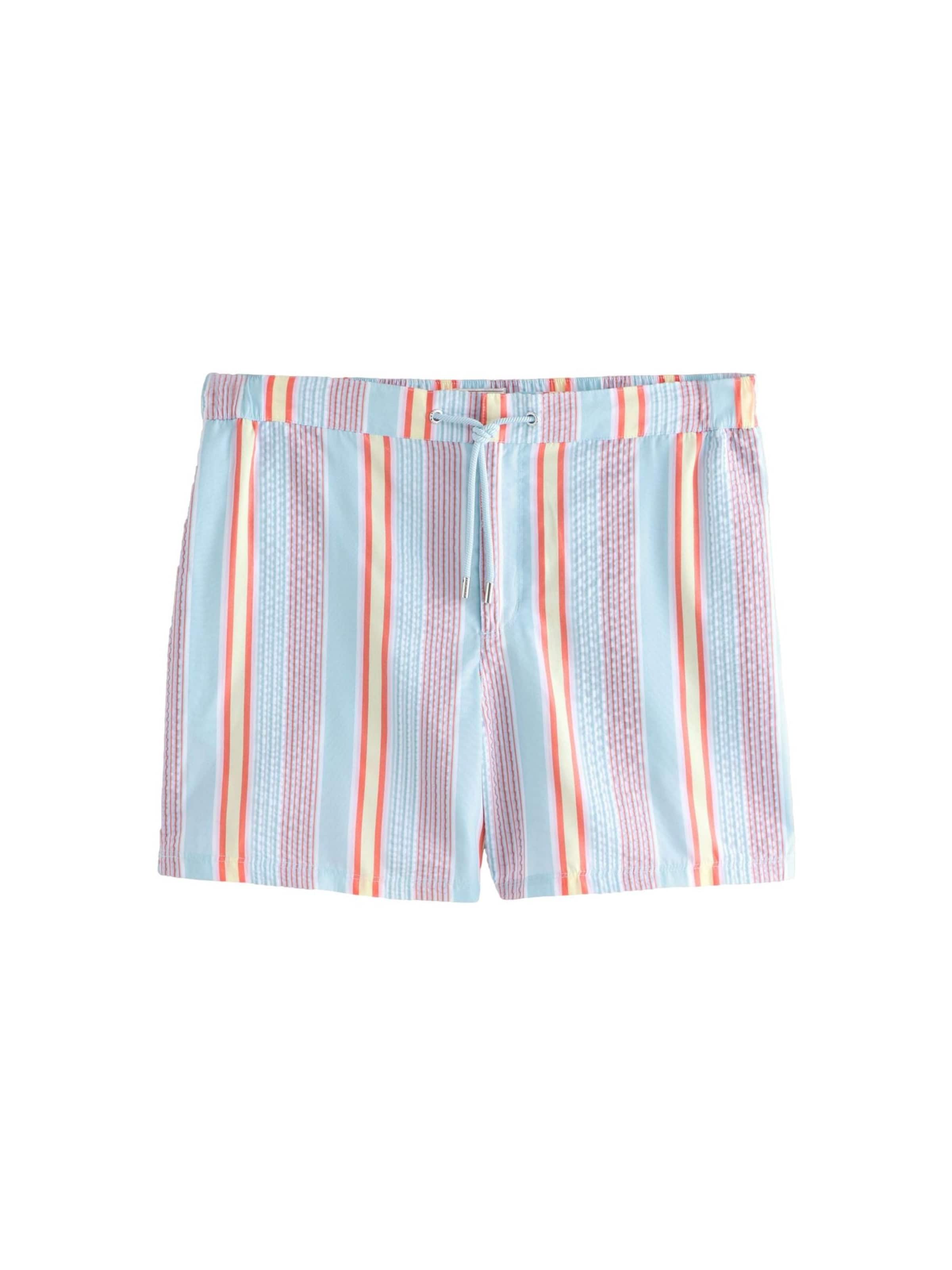 Next Shorts de bain en bleu clair / jaune pastel / homard / blanc, Vue avec produit