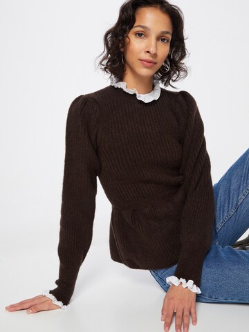 River Island Sweater in Brown: front