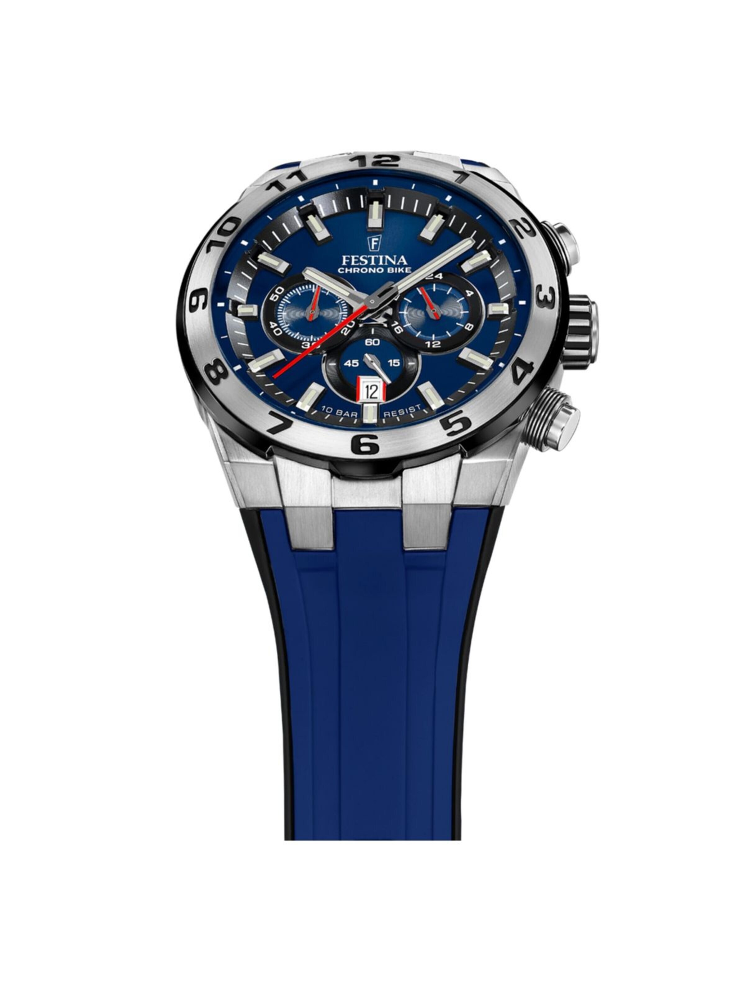 FESTINA Zegarek analogowy 'Chronograph Chrono Bike' w kolorze niebieski