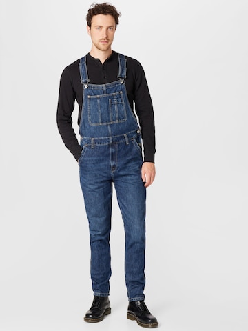 Pepe Jeans Tuinbroek jeans in Blauw: voorkant