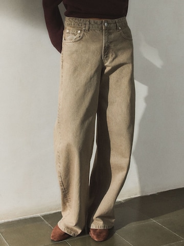 Barrel Jean Bhoem en beige : devant