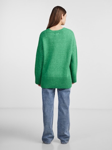 PIECES Sweater 'NANCY' in Green
