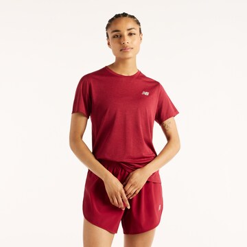 new balance Functioneel shirt 'Athletics T-Shirt' in Rood: voorkant