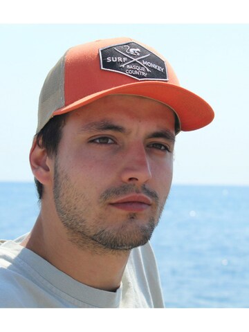 Casquette Surf Monkey en orange : devant