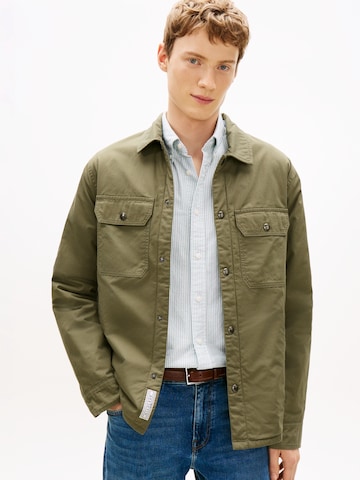 TOMMY HILFIGER Přechodná bunda – zelená: přední strana