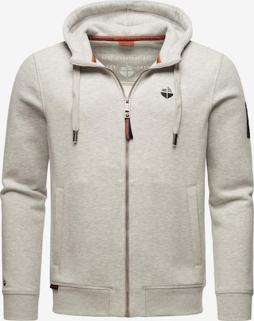 STONE HARBOUR Sweat jacket 'Billy Joy' in Grey: front