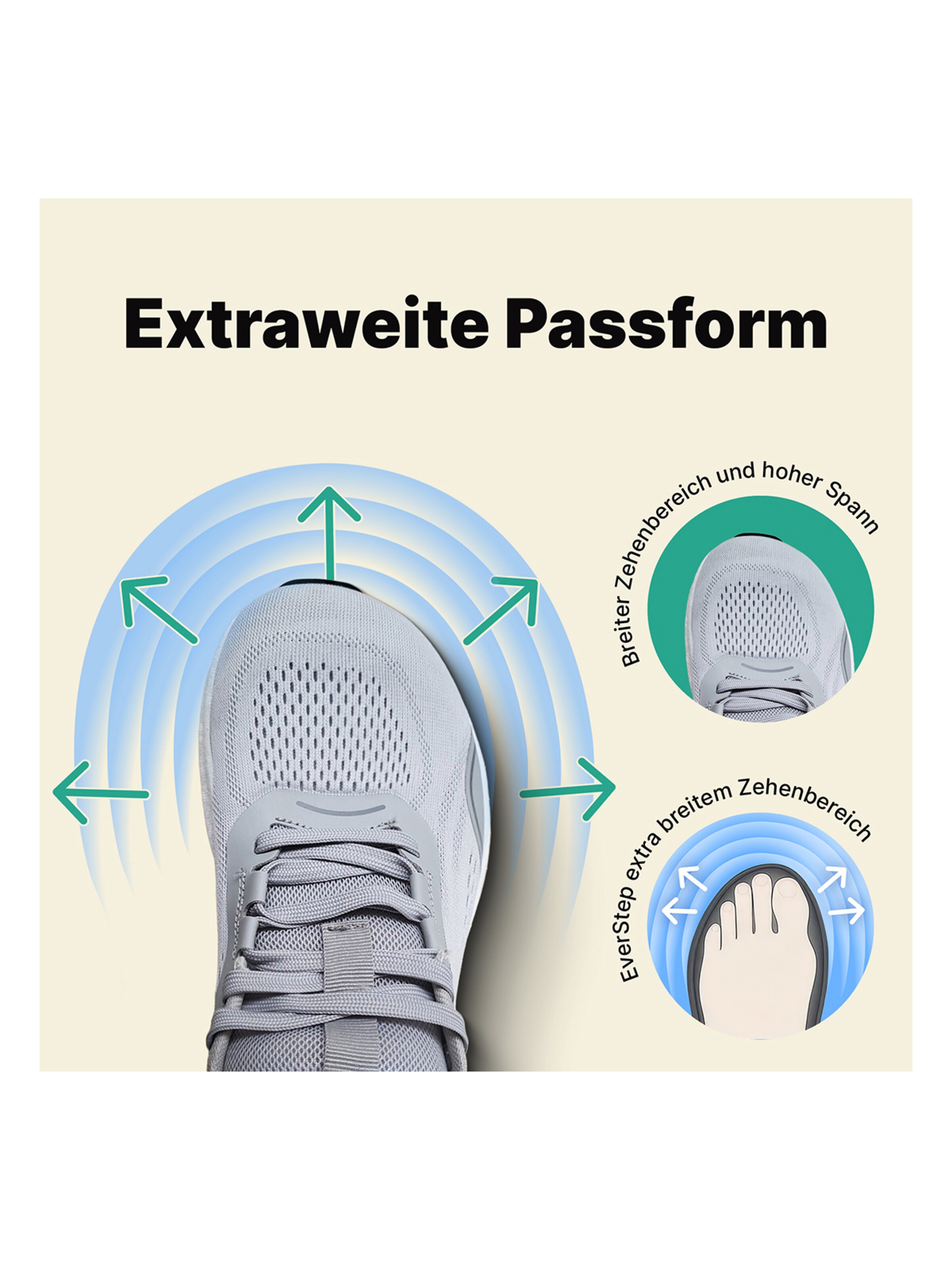 DOTALES Sneaker low 'DOTALES - EverStep'‌‌‌‌‌‌ in Grau