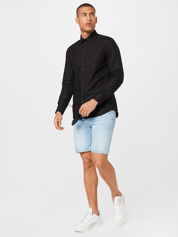 !Solid Regular Jeansshorts in Blau