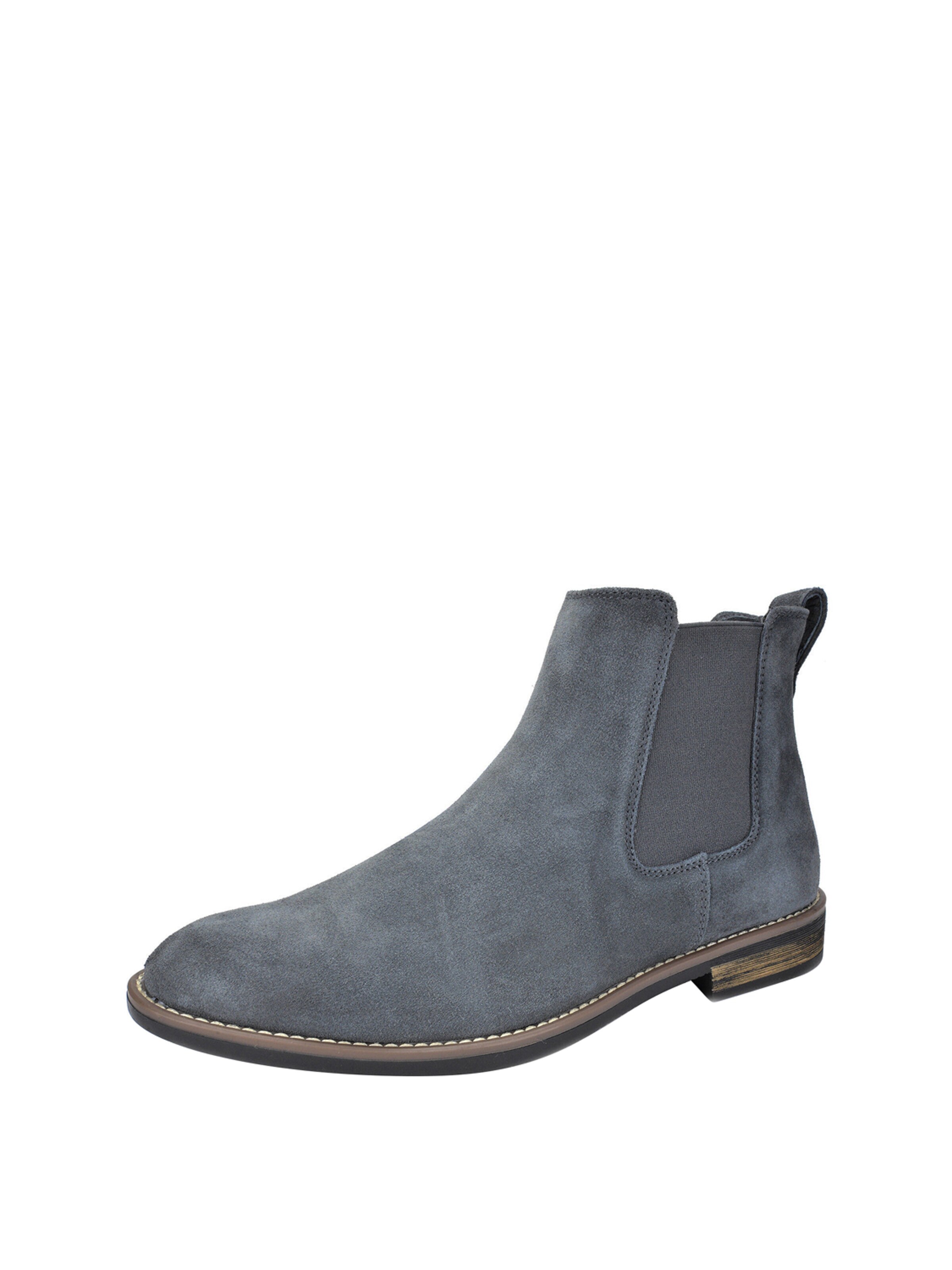 Bruno Marc Chelsea Boots in Grey: front