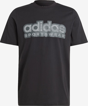 ADIDAS SPORTSWEAR Performance Shirt 'Tiro' in Black: front