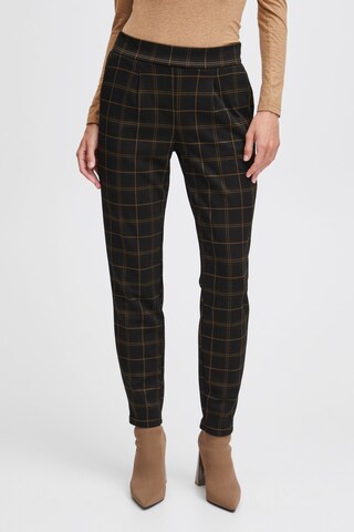 b.young Regular Pleat-Front Pants 'Mravna' in Brown: front