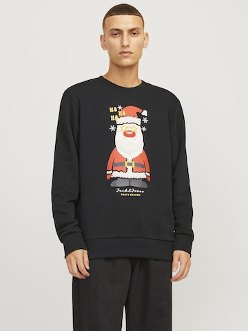 JACK & JONES Sweatshirt 'JJXmas Jolly' i sort: forside