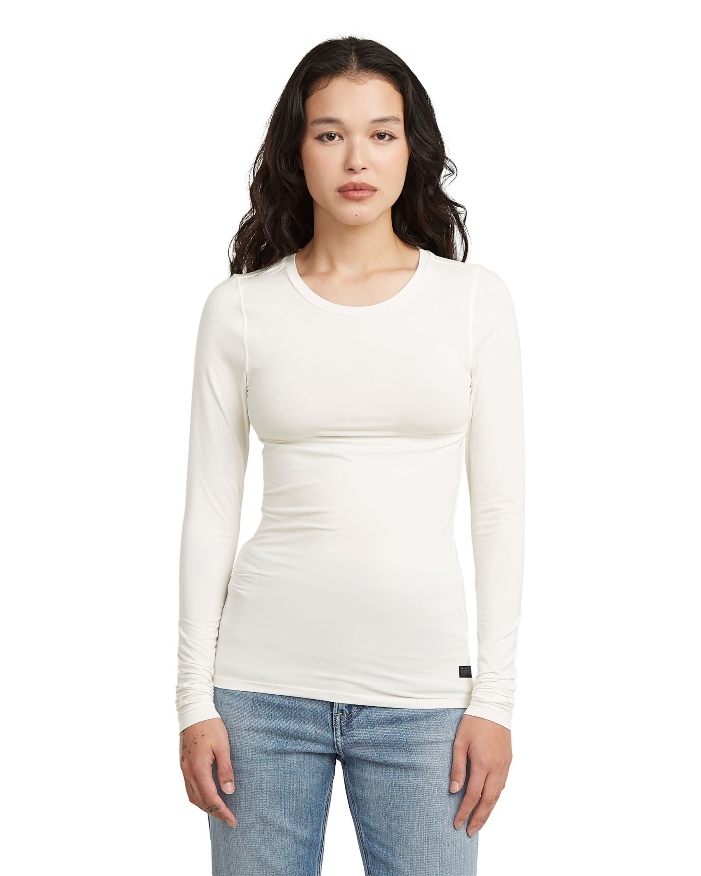 G-STAR Shirt in Wit: voorkant