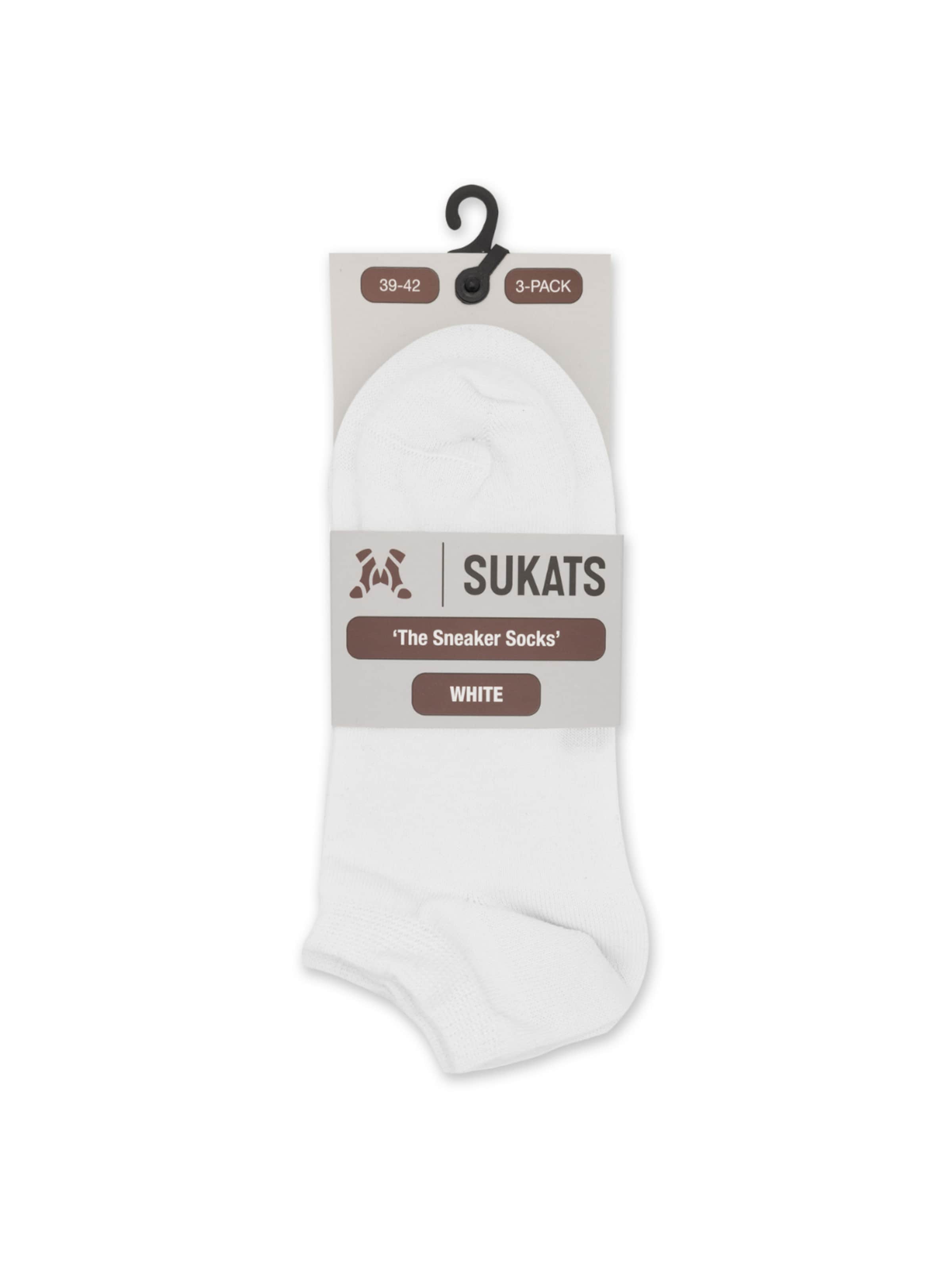 Sukats Ankle socks 'The Sneaker Socks Enkelsokken' in White