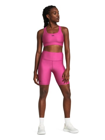 UNDER ARMOUR Skinny Workout Pants 'HeatGear' in Pink