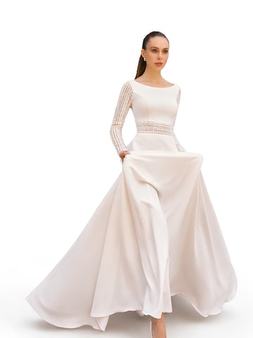 Robe de soirée 'Wedding dress Idan' Devotion Dresses en beige : devant