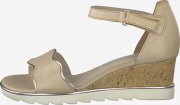 MARCO TOZZI Sandalen met riem in Beige