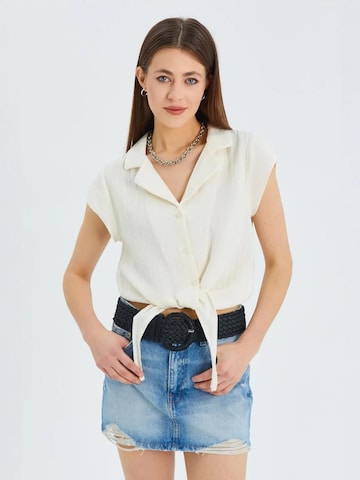 MixRay Blouse in Beige