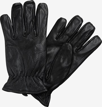 JACK & JONES Prstové rukavice 'Roper' – černá: přední strana