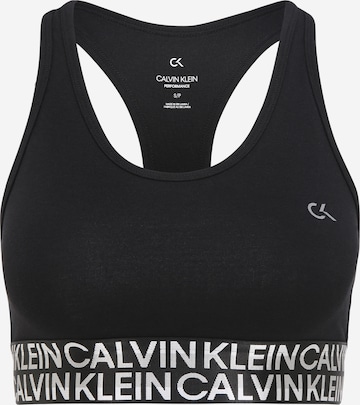 Calvin Klein Performance Sport bh in Zwart: voorkant
