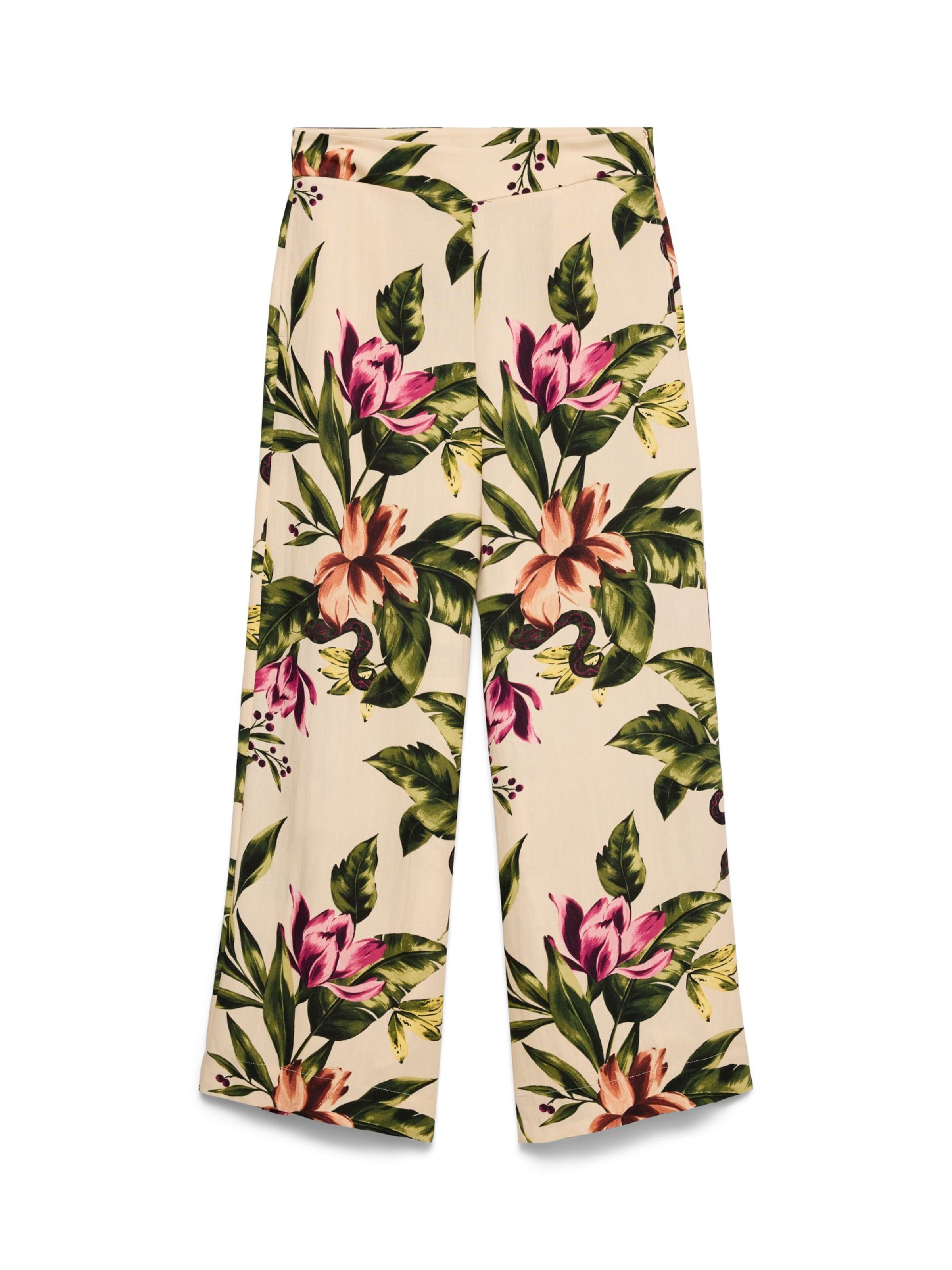 Wide leg Pantaloni 'VMLyra' di VERO MODA in beige: frontale