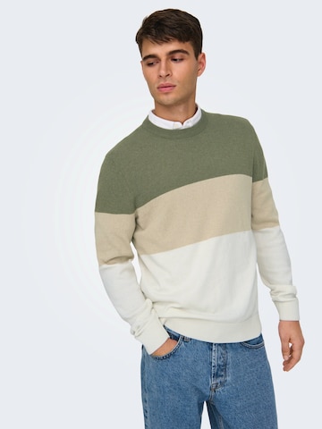 Only & Sons Sweater 'ONSRex' in White
