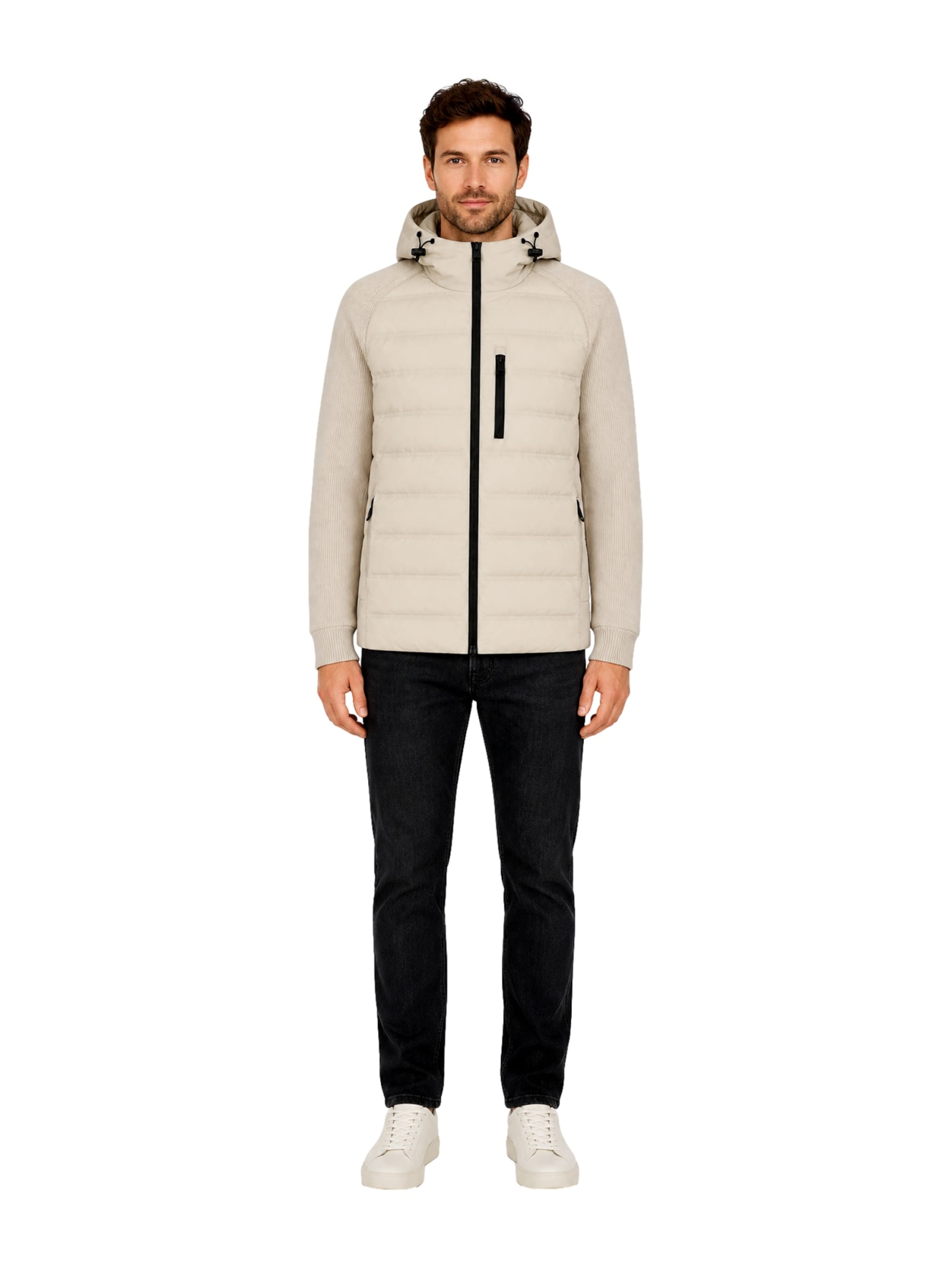 Woolrich Übergangsjacke 'Bering Hybrid' in Beige