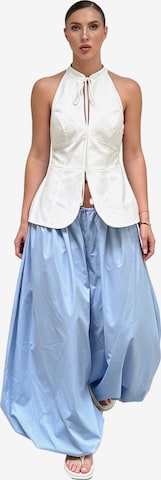 KoJooin Szeroka nogawka Spodnie 'Damen Baumwollweite Lässige Culotte Hose – Modische, lockere Laternenhose für entspannte Looks' w kolorze niebieski: przód