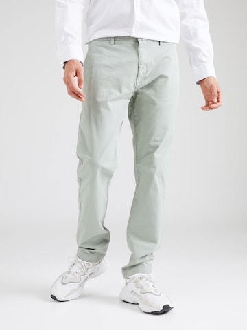 HUGO Red Regular Chino Pants 'David' in Green: front