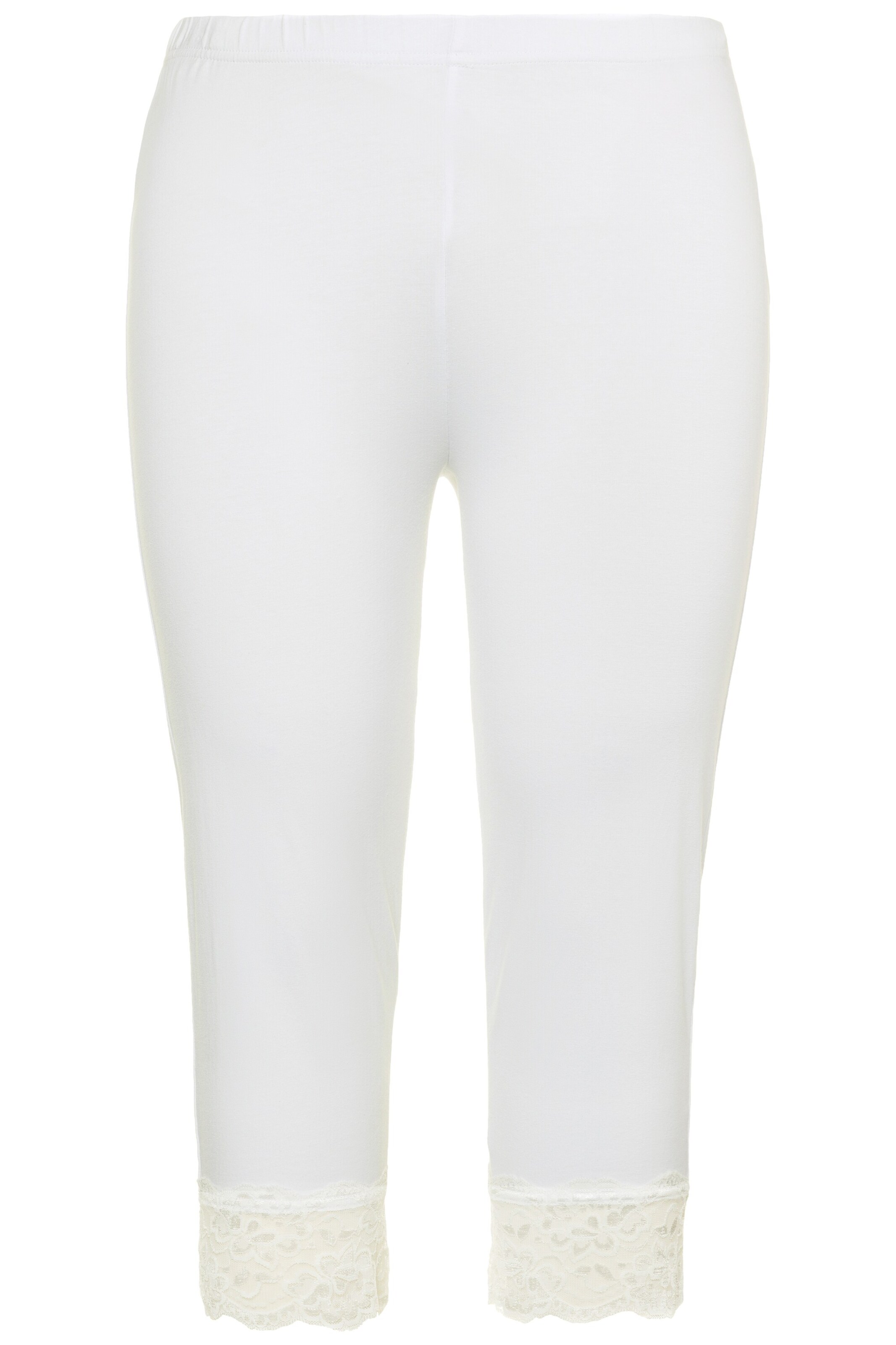 Ulla Popken Leggings in White: front