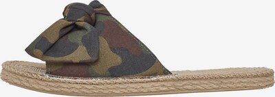 Urban Classics Pantolette in braun / khaki / schwarz, Produktansicht