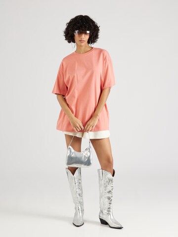 T-shirt oversize 'Circa 06' Nasty Gal en orange