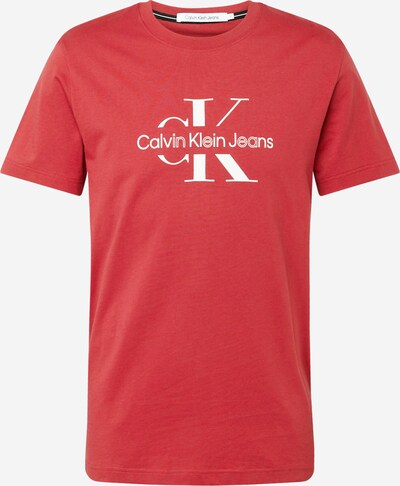 Calvin Klein Jeans Тениска в червено / бяло, Преглед на продукта