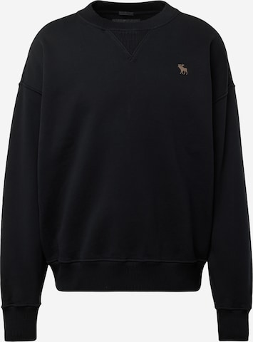 Abercrombie & Fitch Sweatshirt in Schwarz: predná strana