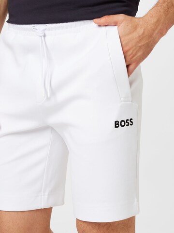 BOSS Green Regular Pants 'Headlo 1' in White