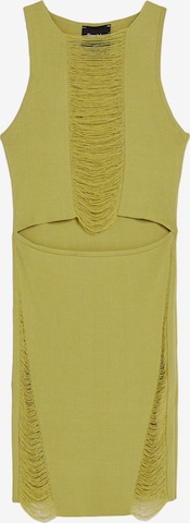 Bershka Knit dress in Green: front