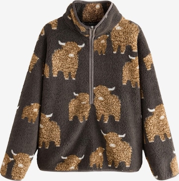 Jachetă fleece de la Next pe maro: față