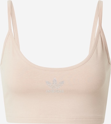 Bustier Haut '2000 Luxe' ADIDAS ORIGINALS en beige : devant