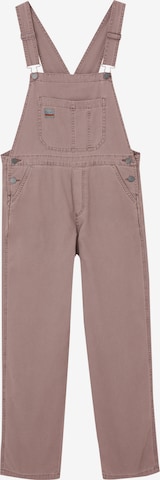 Pantaloni con pettorina di Pull&Bear in rosa: frontale