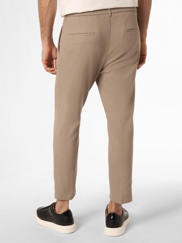 DRYKORN Slim fit Pleat-Front Pants 'Chasy' in Beige