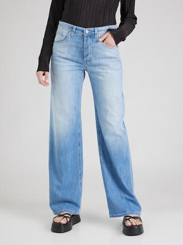 Wide leg Jeans 'Jacklyn' de la Dondup pe albastru: față