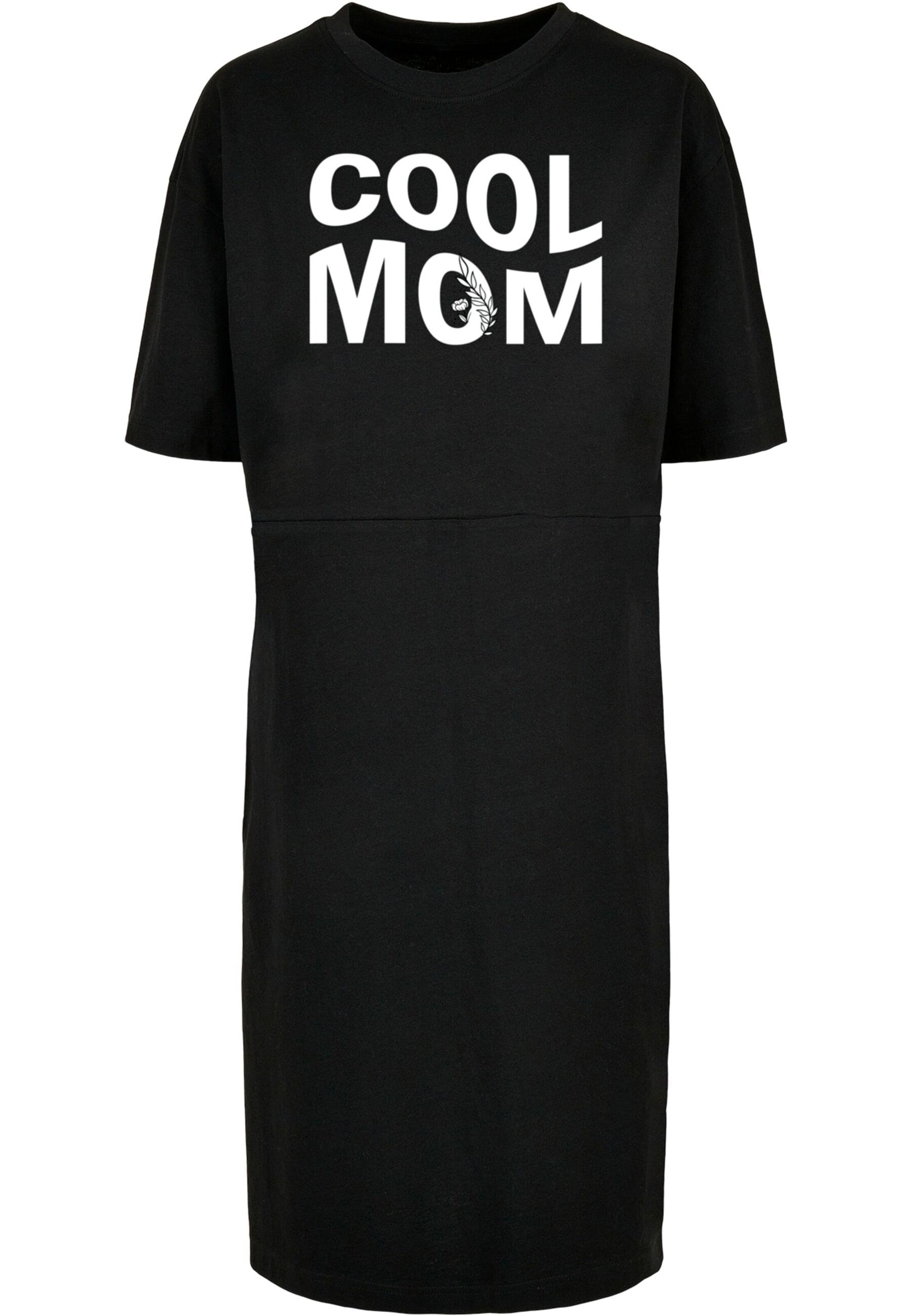 Merchcode Kleid 'Mothers Day - Cool Mom' in Schwarz: Vorderseite