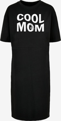 Merchcode Jurk 'Mothers Day - Cool Mom' in Zwart: voorkant