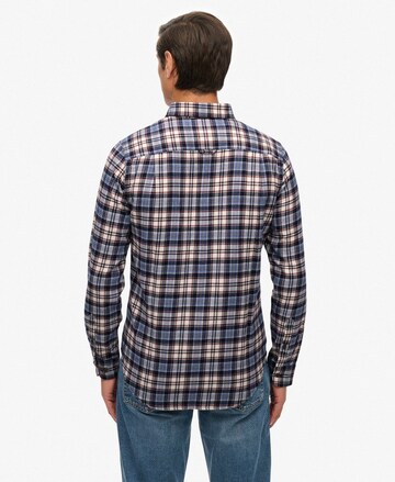 Superdry Comfort Fit Hemd in Blau