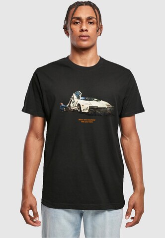 Mister Tee Bluser & t-shirts ' Weekend Wolf' i sort: forside